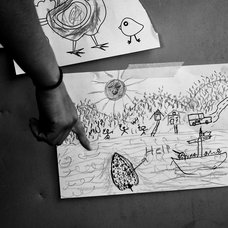 Children drawing their minds