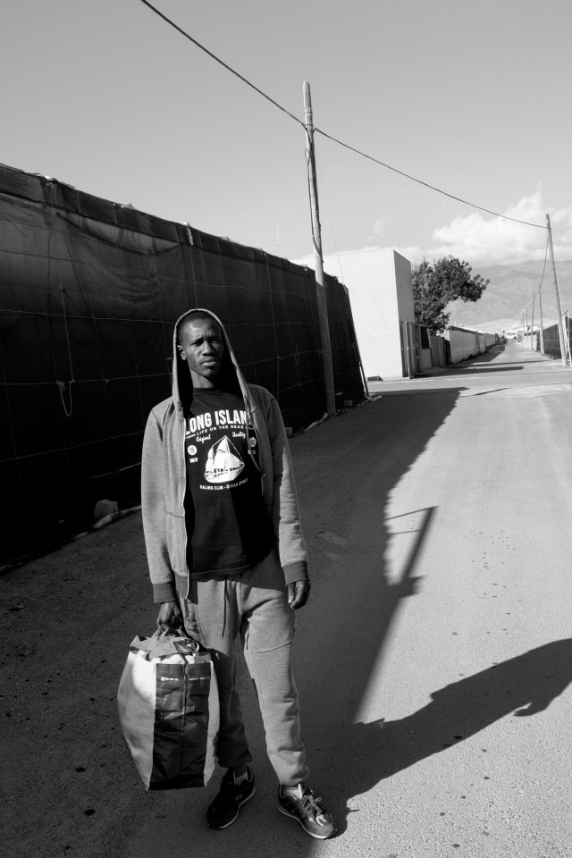 A migrant labor from Mali in te socalled Sea of Plastic, Spain